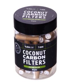 Real Leaf Charcoal Active Coconut Filters Pack Of 50pcs